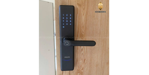 Khóa Vân Tay Cửa Gỗ Philips 7300-5HB – App, Remote