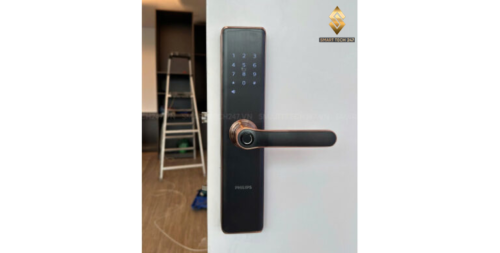Khóa Vân Tay Cửa Gỗ Philips 7300-5HB – App, Remote