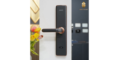 Khóa Vân Tay Cửa Gỗ Philips 7300-5HB – App, Remote