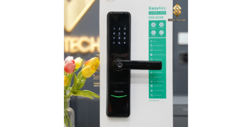 Khóa Vân Tay Cửa Gỗ Cao Cấp Philips DDL603E – App Điện Thoại