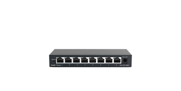 Switch 8 Cong 10 100 Base T Ruijie Rg Es108d