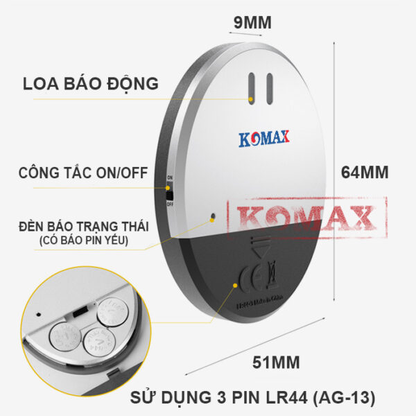 Cảm Biến Rung Chống Trộm Cửa Kiếng Km R6