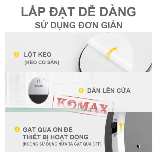 Cảm Biến Rung Chống Trộm Cửa Kiếng Km R6