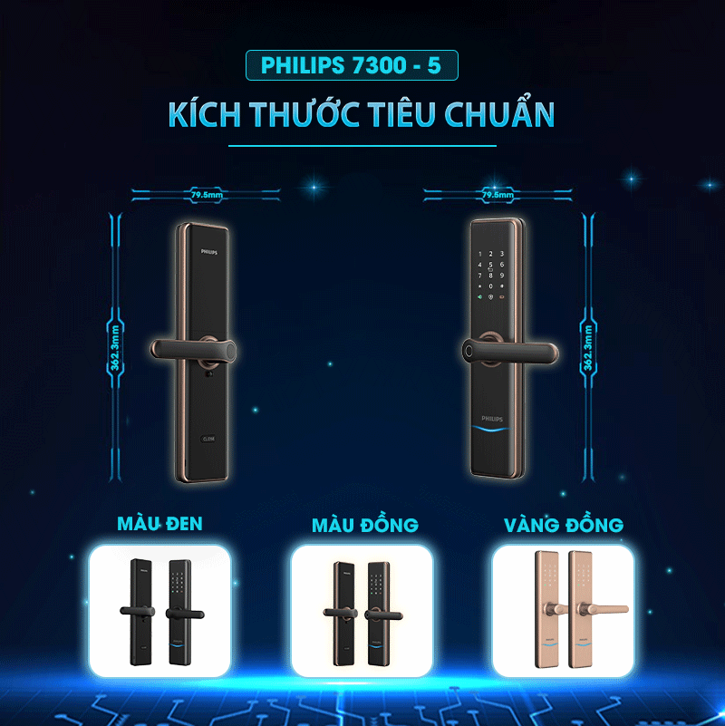 Kích thước tiêu chuẩn phù hợp cho nhiều không gian