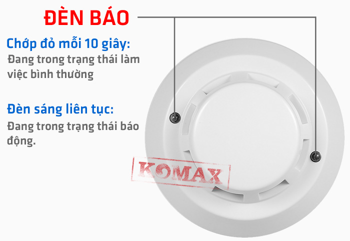 Đèn cảnh báo của báo khói quang R-6601