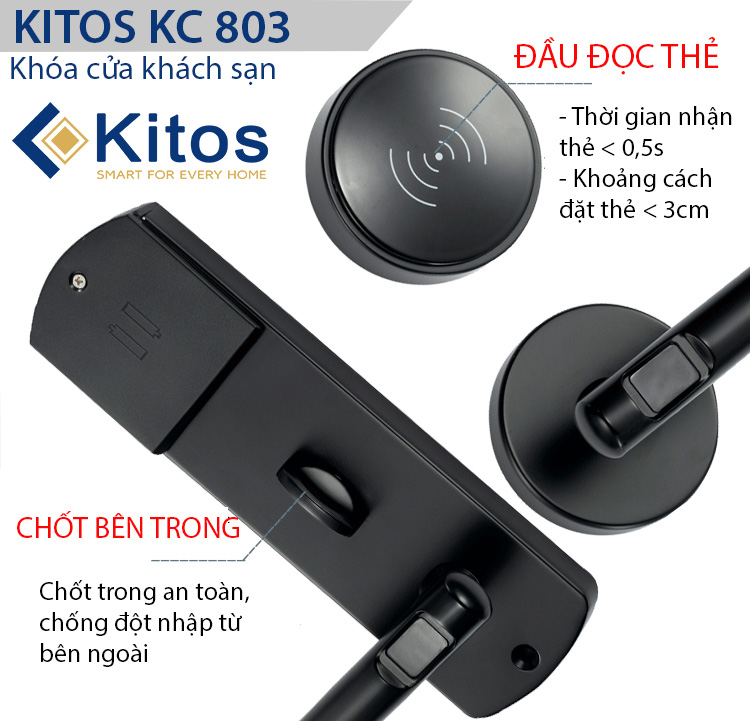 Khóa khách sạn Kitos KC803