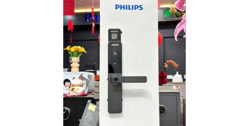 Khóa Vân Tay Cửa Gỗ Philips DDL615-5HBS (App Bluetooth)