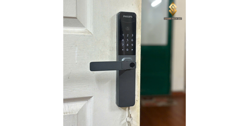 Khóa Vân Tay Cửa Gỗ Philips DDL615-5HBS (App Bluetooth)