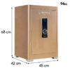 Ket Sat Thong Minh Liberty Safe Lb68 Pro 94kg Mau Vang Anh Kim