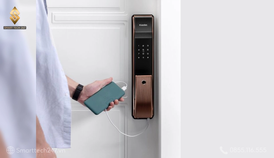 Giải pháp mở cửa khẩn cấp an toàn tuyệt đối khi khoá hết pin.