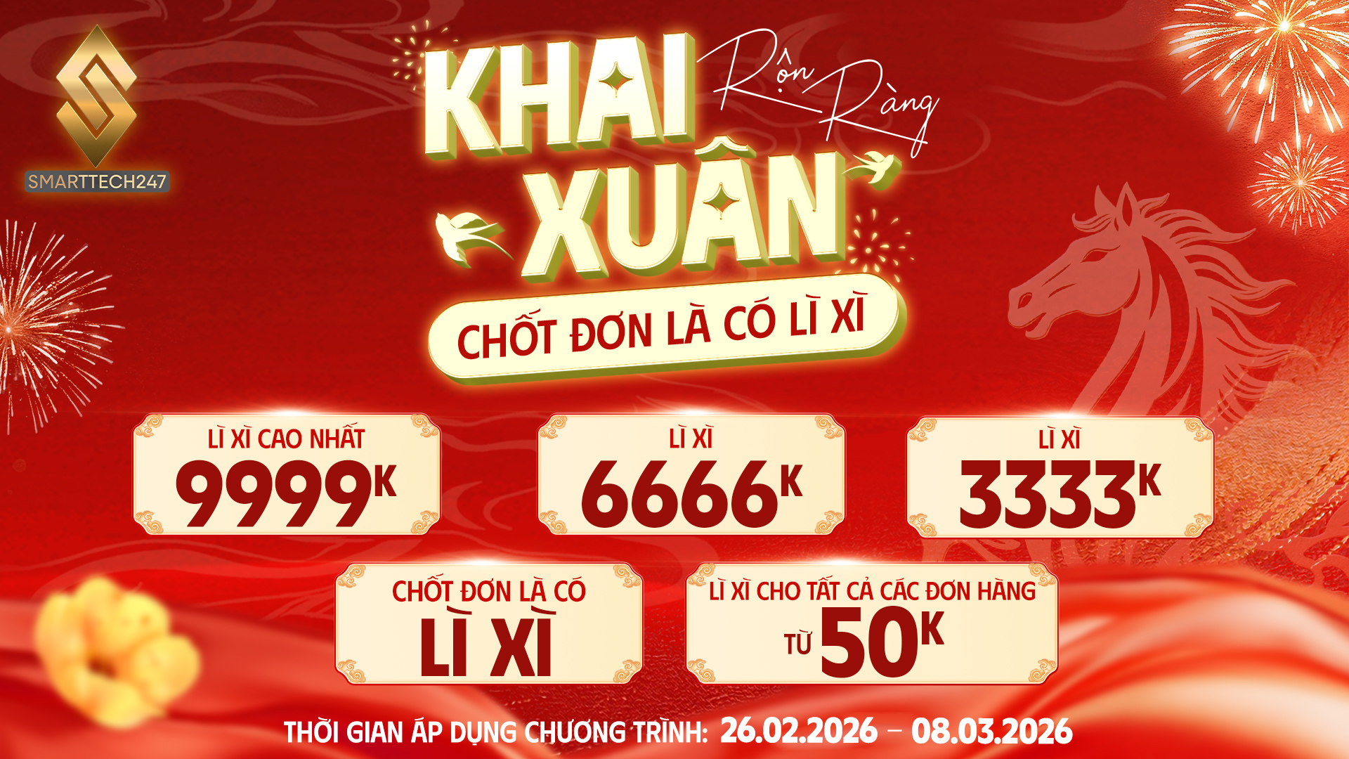 Khai XuÂn RỘn RÀng – LÌ XÌ NgẬp TrÀn Sz Ngang