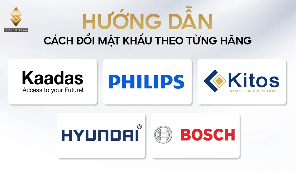 Hướng dẫn cài đặt và thay đổi mã số khóa cửa theo đúng nhà sản xuất.