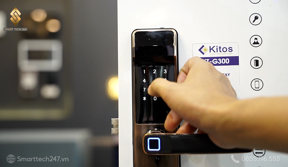 Nắm rõ cách đổi mật khẩu khóa cửa điện tử Kitos để nâng cao an ninh tổ ấm.