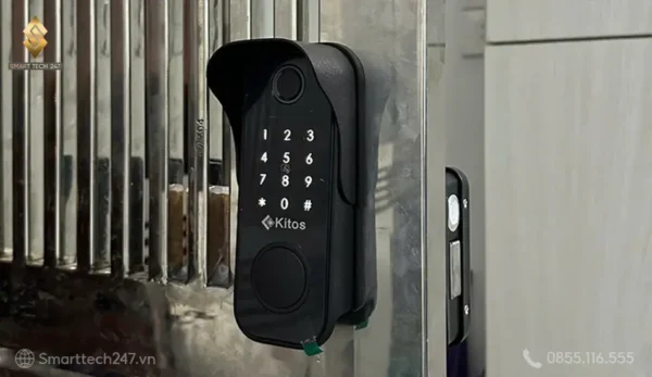 Khoá cổng vân tay 2 chiều - Kitos DL04 Pro nhận diện vân tay nhanh