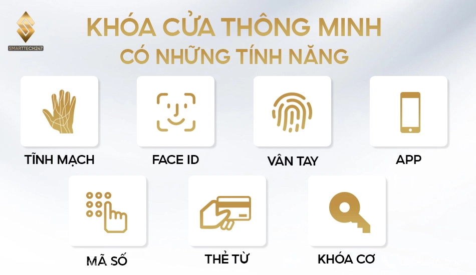 Mở khóa rảnh tay & Bảo mật đa tầng: Tiêu chuẩn chọn khóa cửa thông minh loại nào tốt. 