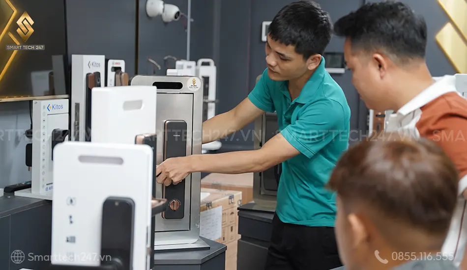 Lắp đặt khóa cửa vân tay Bình Dương - Chọn ngay Smarttech247.