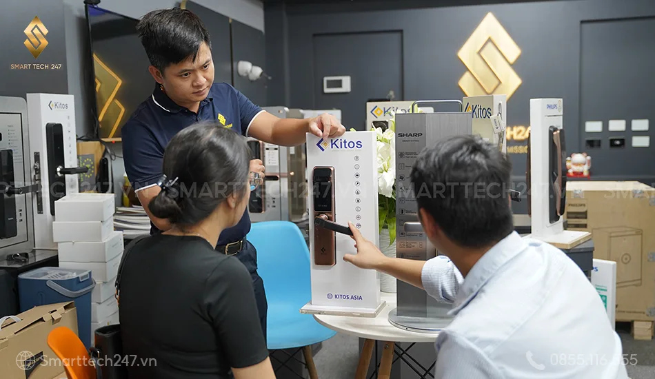 Khóa cửa thông minh cao cấp cho cửa gỗ – Chuẩn thẩm mỹ, đỉnh chất lượng.