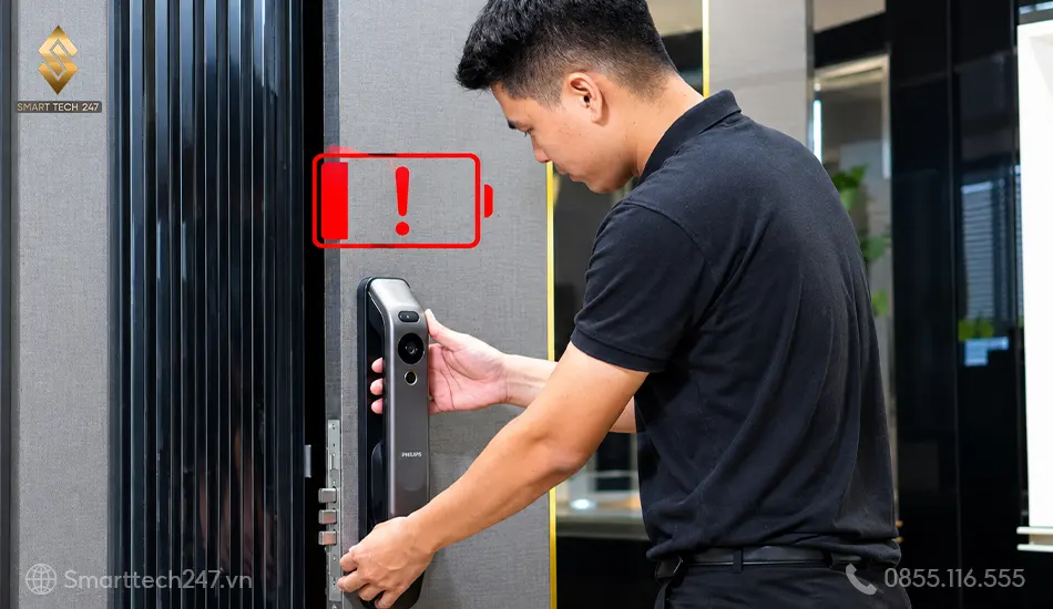 Pin khóa cửa vân tay và hướng dẫn chi tiết