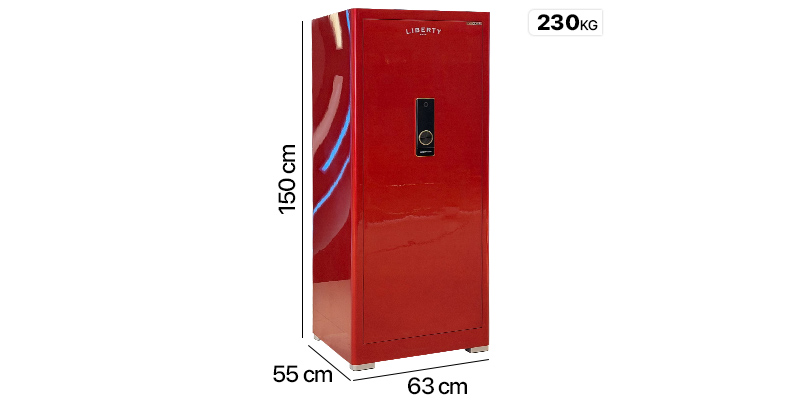 Két sắt Liberty LB1500 Pro 300kg – Phiên bản màu đỏ ánh kim
