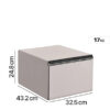 Ket Sat Thong Minh Liberty Safe F126 Mau Trang 17kg