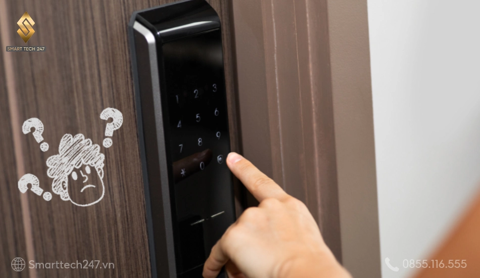 Cách sử dụng khóa cửa vân tay: Giải pháp xử lý nhanh khi quên mã số chủ.