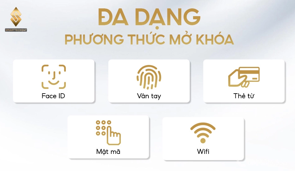 Khóa Vân Tay Cửa Gỗ – Tích hợp đa dạng phương thức mở cửa: Vân tay, mã số và thẻ từ tiện lợi. Khóa Vân Tay Cửa Gỗ – Tích hợp đa dạng phương thức mở cửa: Vân tay, mã số và thẻ từ tiện lợi.